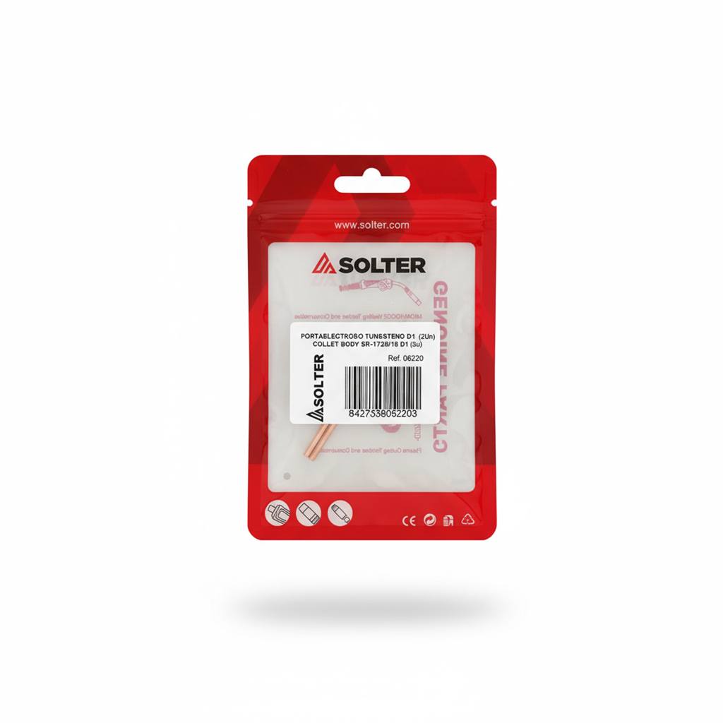 PORTAELECTRODO TUNGSTENO SR-17/26/18 2uds.(ODOO)