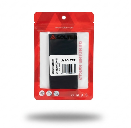 [06075] CRISTAL INACTINICO DIN-11 108*50mm 1Un.